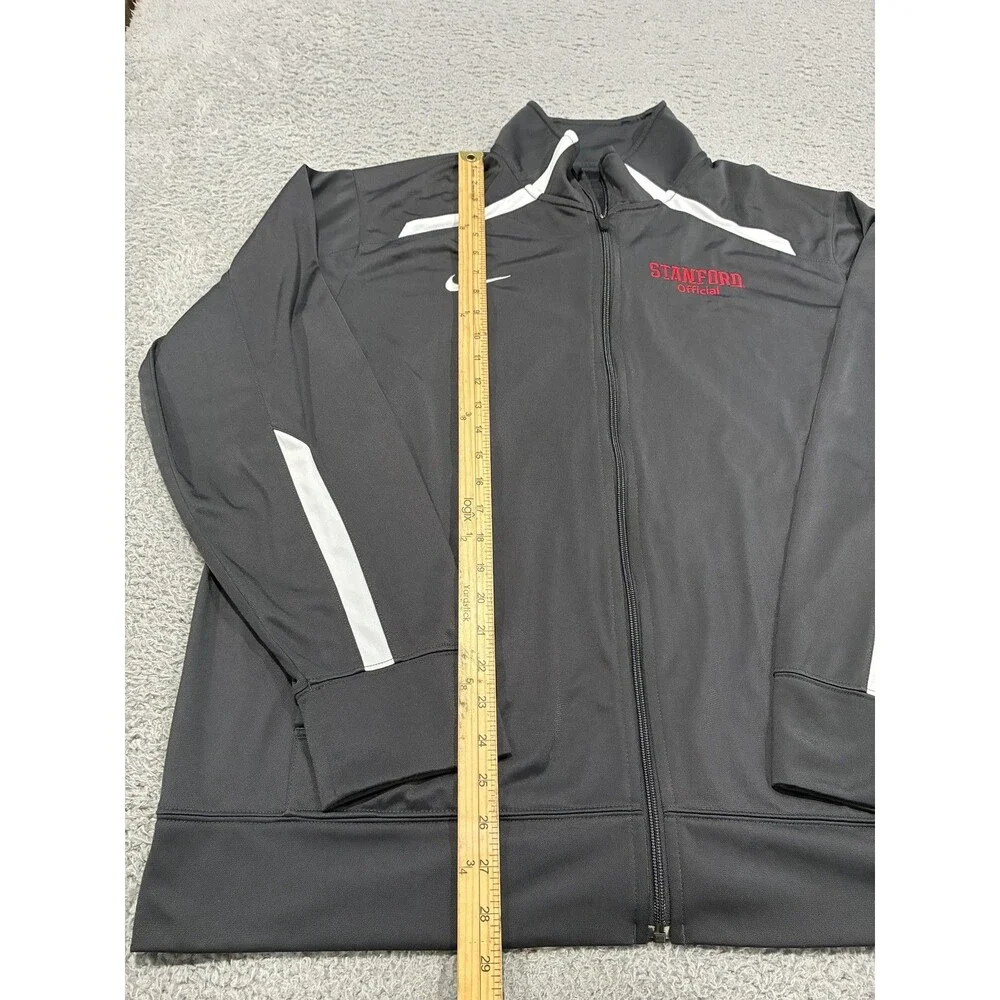 Stanford Cardinal Jacket Mens XL Gray NCAA College Nike Full Zip Track